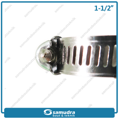 Klem Selang LIPPRO 1-1/2" Inch Ss Hose Clamp Taiwan - Isi 50 Pcs