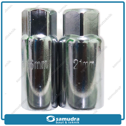MOLLAR KBF2I1 Kunci Sok T Busi 2 in 1 (16 & 21 mm)