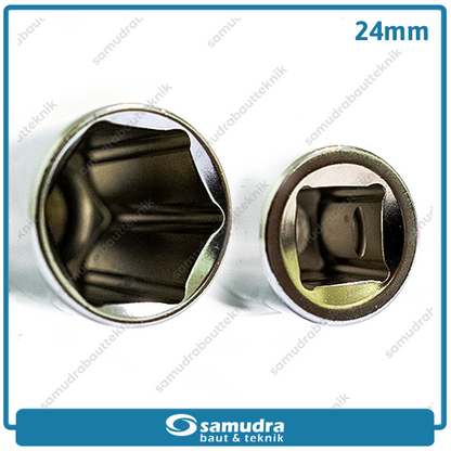 LIPPRO 3230M-24 Mata Sok Panjang 1/2" 6PT 24 mm / Deep Socket