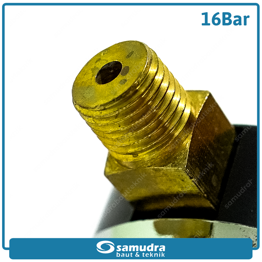 GRIPON 60-416 Alat Ukur Tekanan Angin Lonceng 16 bar