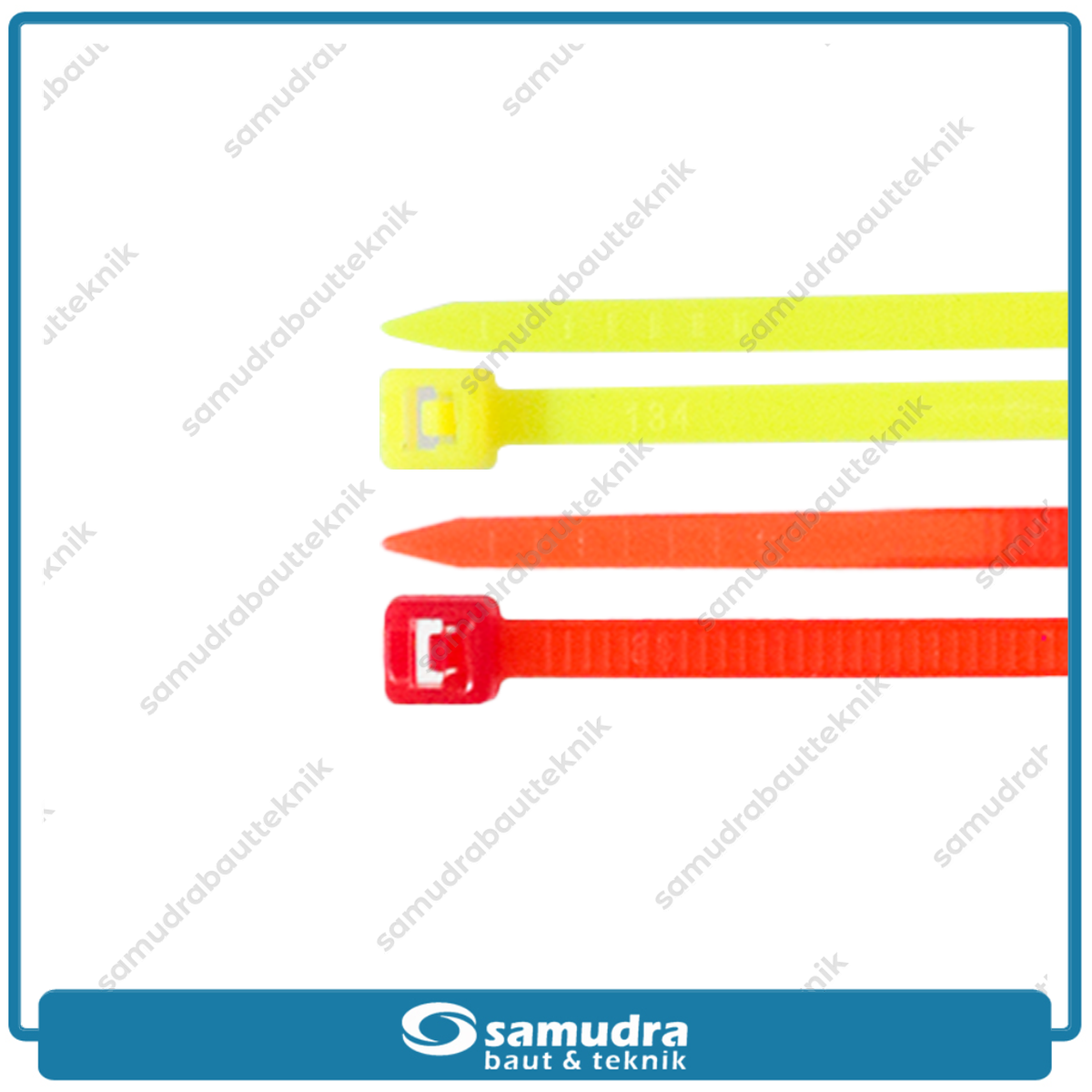 Paket 4 Set MOLLAR Kabel Ties 2.5 x 150 mm Warna Merah Kuning Hijau Biru 10 cm Tali Pengikat