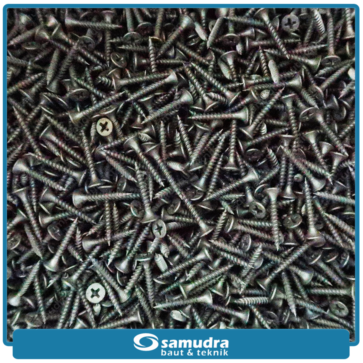 LION 7.000 pcs Sekrup Gypsum 6 x 1 Baut Drywall Hitam 25 mm Triplek Kayu Wall Screw Tajam