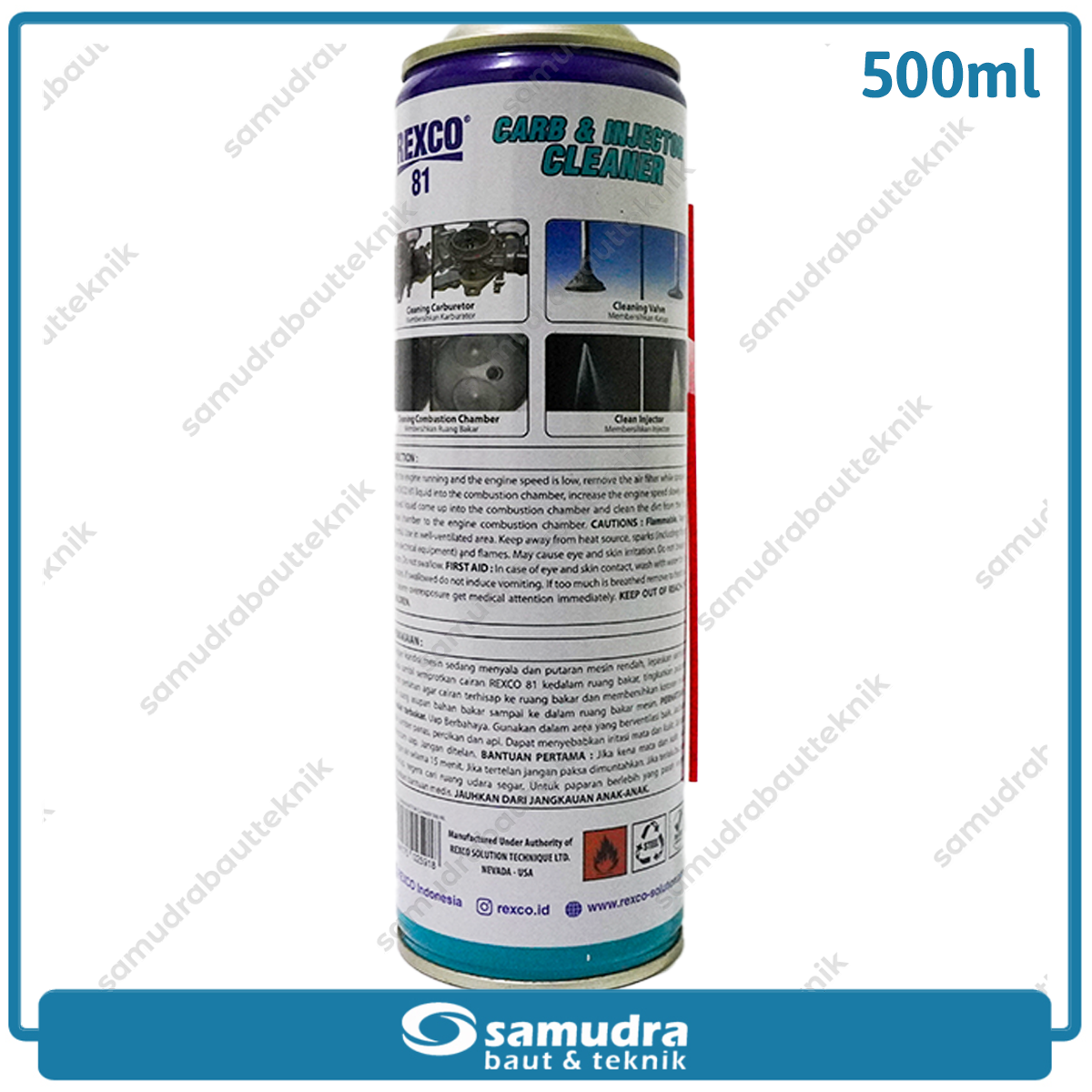 REXCO 81 Carb & Injector Cleaner 500 ml  isi 24 pcs
