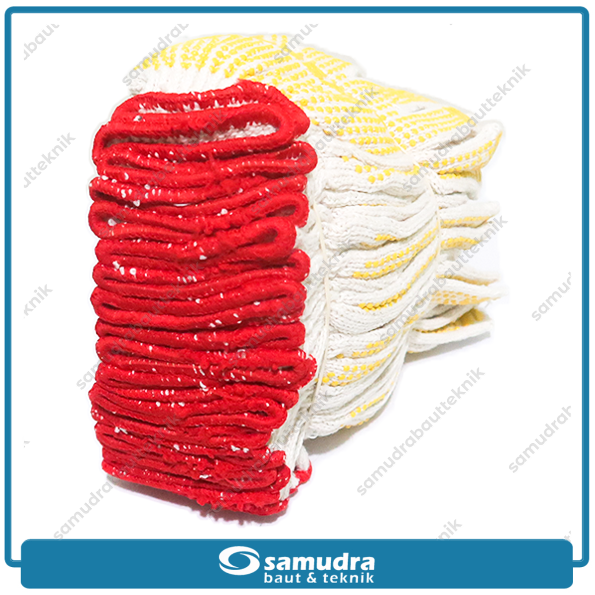 GOSAVE 1 Lusin Sarung Tangan Kerja Bintik Kuning
