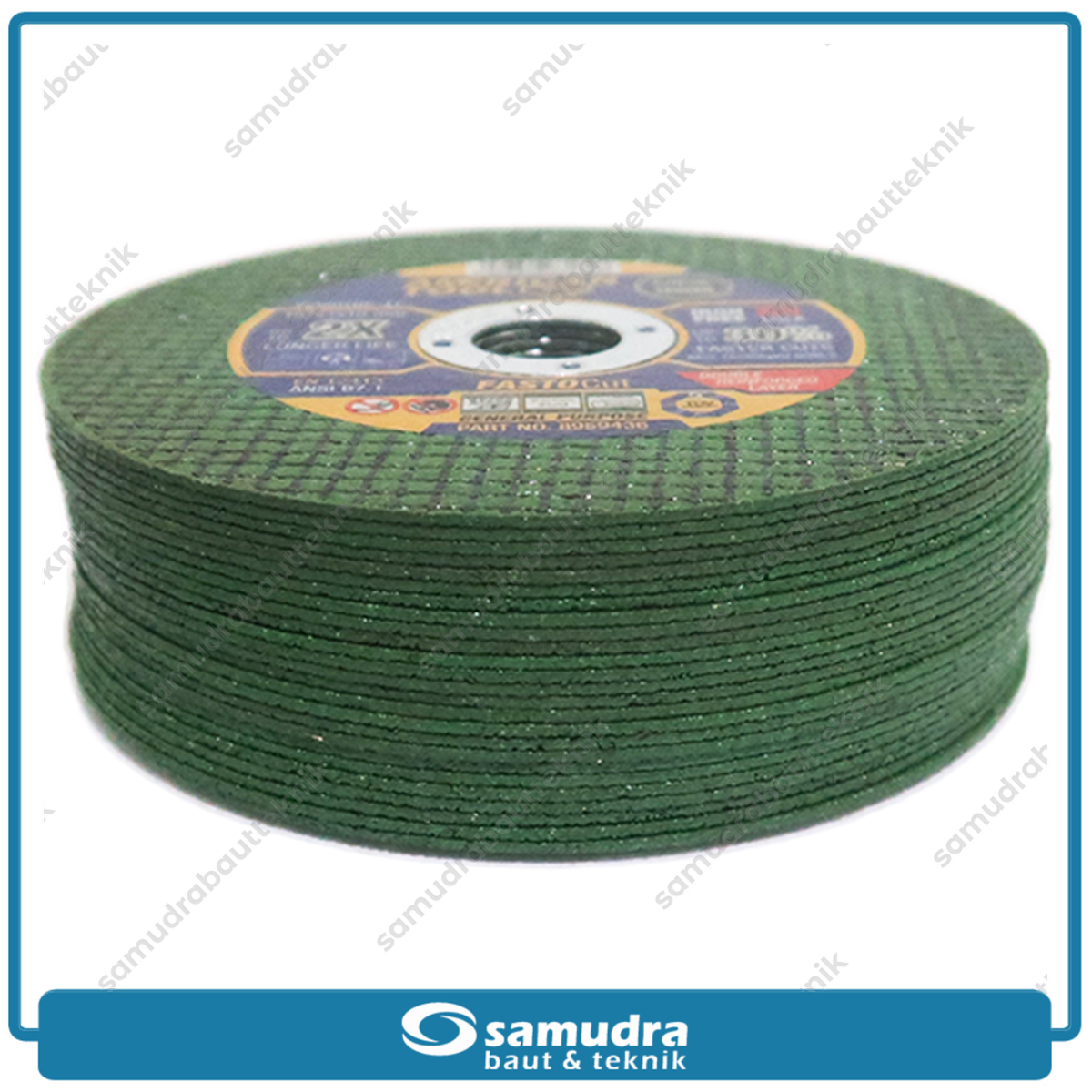 AMERICANTOOL 8959436-G 1 Pak 50 pcs FASTOCUT GREEN Mata Gerinda Potong Besi 4" Hijau