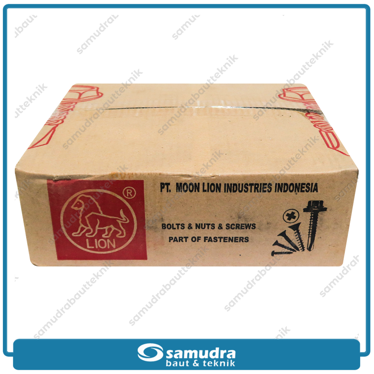 LION 7.000 pcs Sekrup Gypsum 6 x 1 Baut Drywall Hitam 25 mm Triplek Kayu Wall Screw Tajam