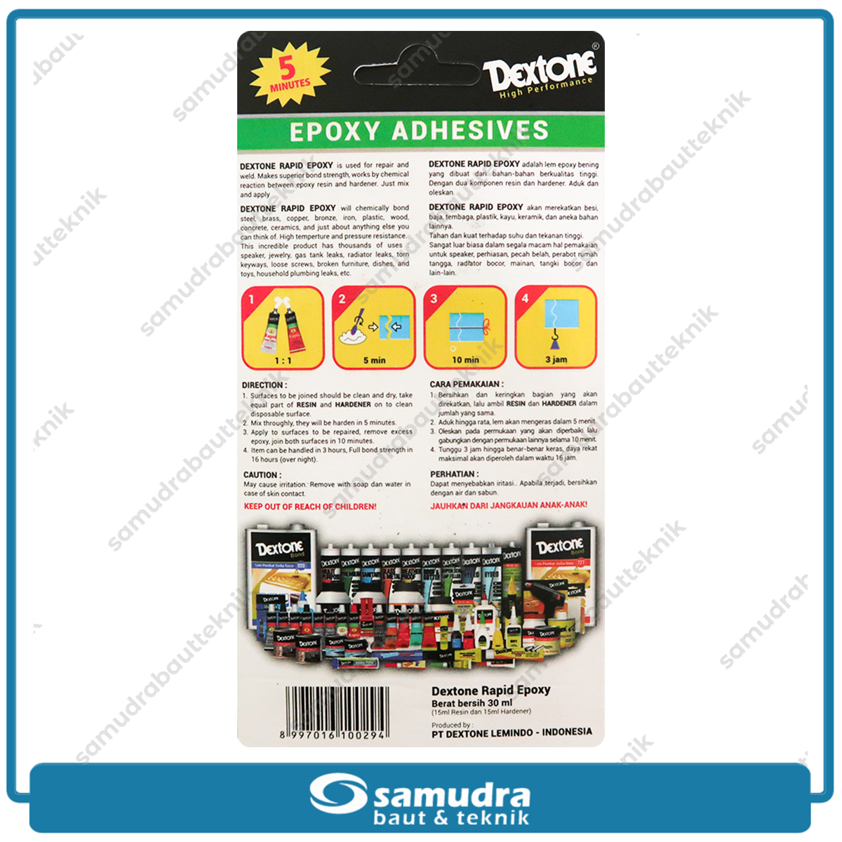 DEXTONE Lem Epoxy Rapid 5 Minutes 30 ml