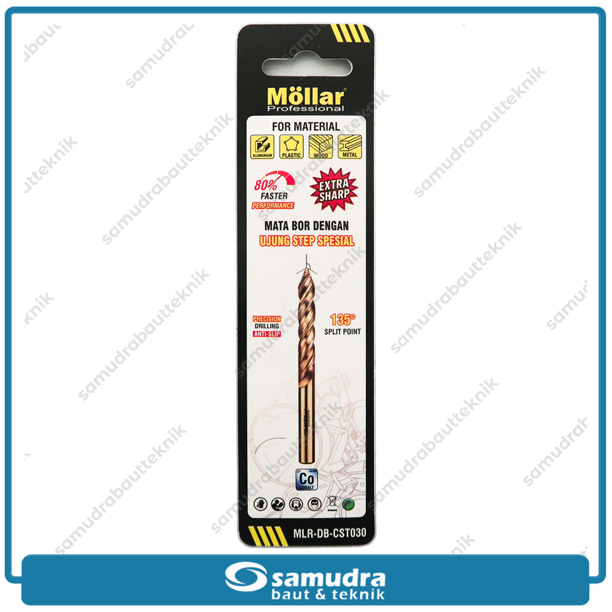 MOLLAR CST030 Mata Bor Cobalt Step-Tip 3 mm