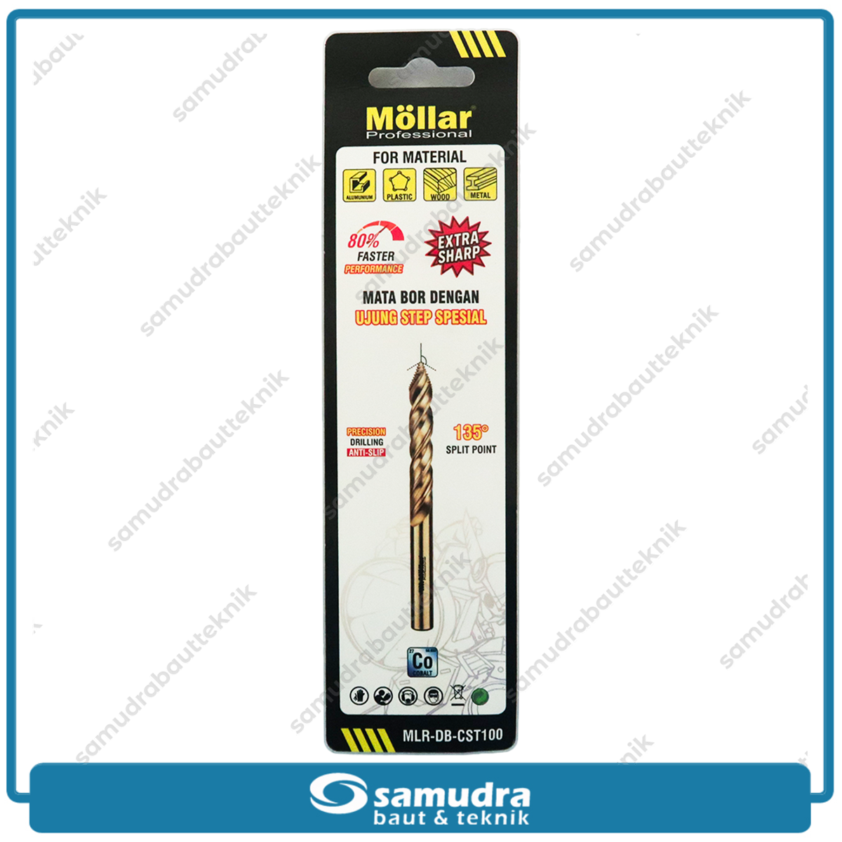 MOLLAR CST100 Mata Bor Cobalt Step-Tip 10 mm