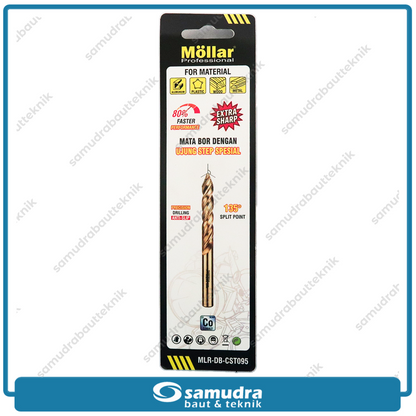MOLLAR CST095 Mata Bor Cobalt Step-Tip 9.5 mm