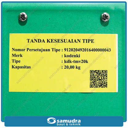 KODENKI KDK-TMV20K Timbangan Duduk Jarum 20 kg / Timbangan Pegas