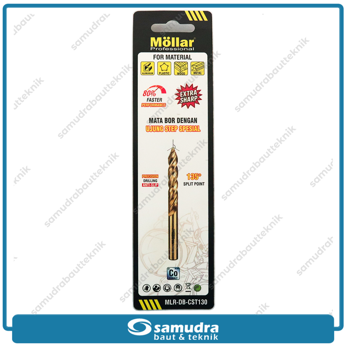 MOLLAR CST130 Mata Bor Cobalt Step-Tip 13 mm