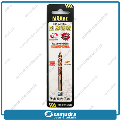 MOLLAR CST050 Mata Bor Cobalt Step-Tip 5 mm