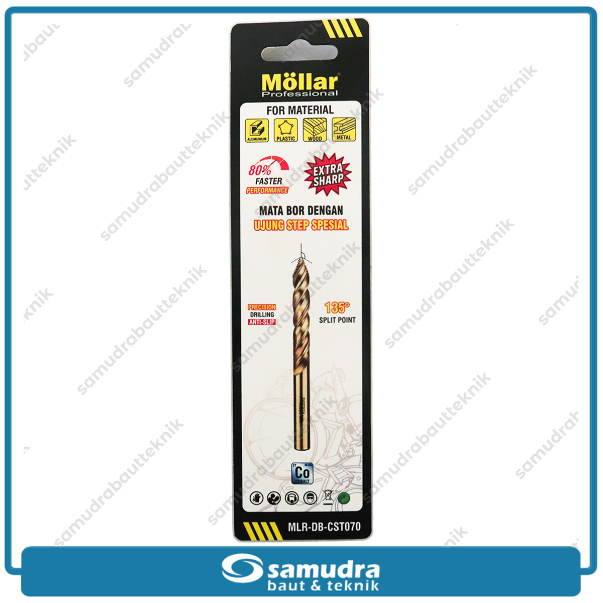 MOLLAR CST070 Mata Bor Cobalt Step-Tip 7 mm