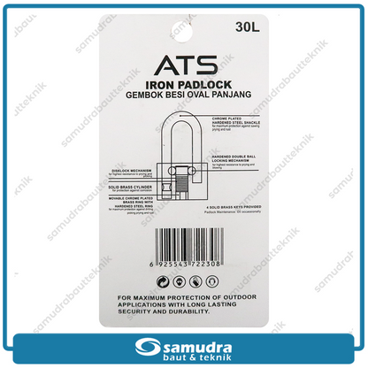 ATS Gembok 30 mm Long / Gembok Besi Leher Panjang