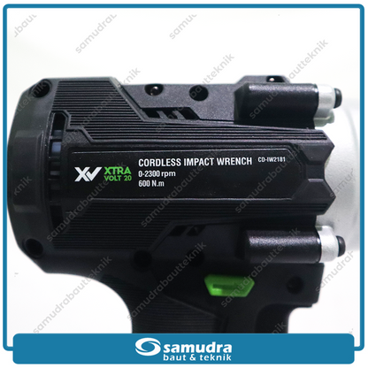 TEKIRO CD-IW2181 Mesin Buka Baut Mobil 1/2" Baterai 20V / Cordless Impact Wrench