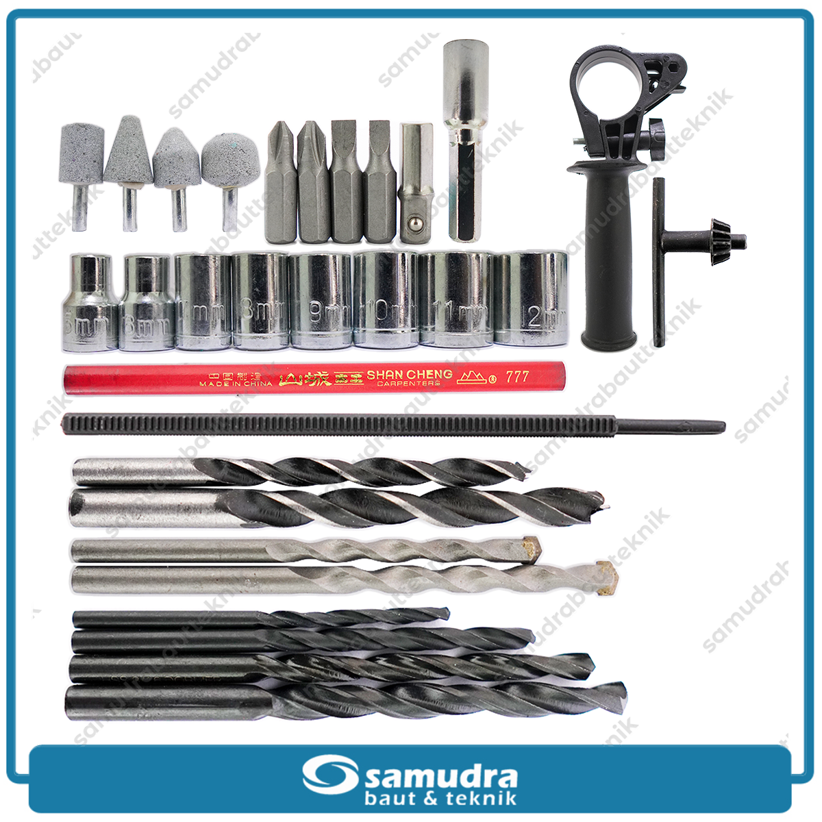 MAILTANK SH11 Mesin Bor Beton Listrik 13 mm Aksesoris Set