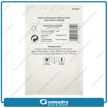KENMASTER KIPA-007 Kipas Angin Mini USB KM-609