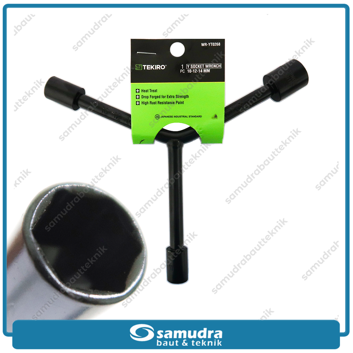 TEKIRO WR-YT0268 Kunci Sok Y Pendek 10-12-14 mm