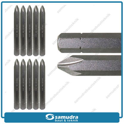 GRIP ON 84-202 Mata Obeng Ketok Ph 2 Heavy Duty Impact Set 10 Pcs