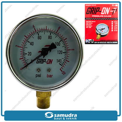 GRIPON 60-410 Alat Ukur Tekanan Angin Lonceng 10 bar