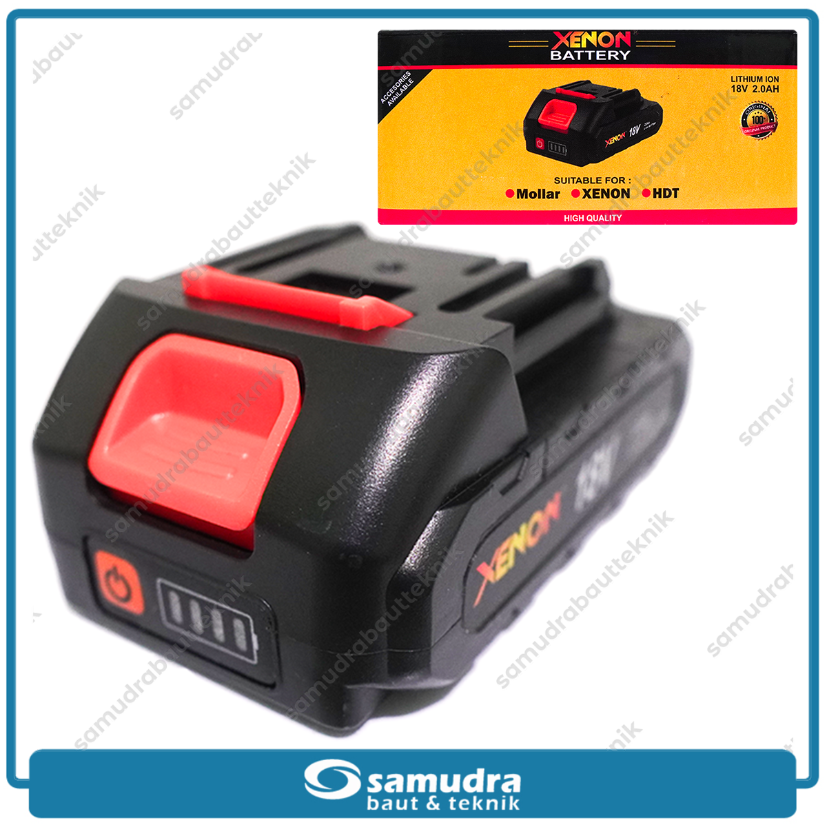 XENON Baterai 18V 2.0 A Cordless Power Tools untuk CDID1845
