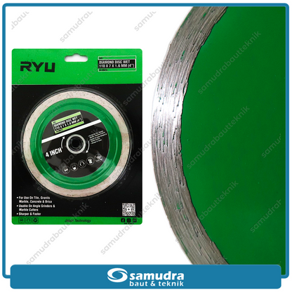 RYU AC-DD019 Mata Potong Keramik Basah 4" / Diamond Wheel Wet