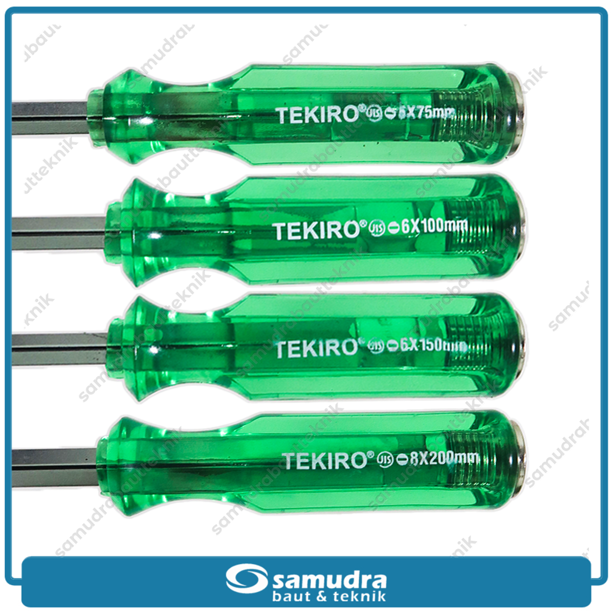TEKIRO SD-GT0932 Obeng Tembus Hijau Set 7 pcs