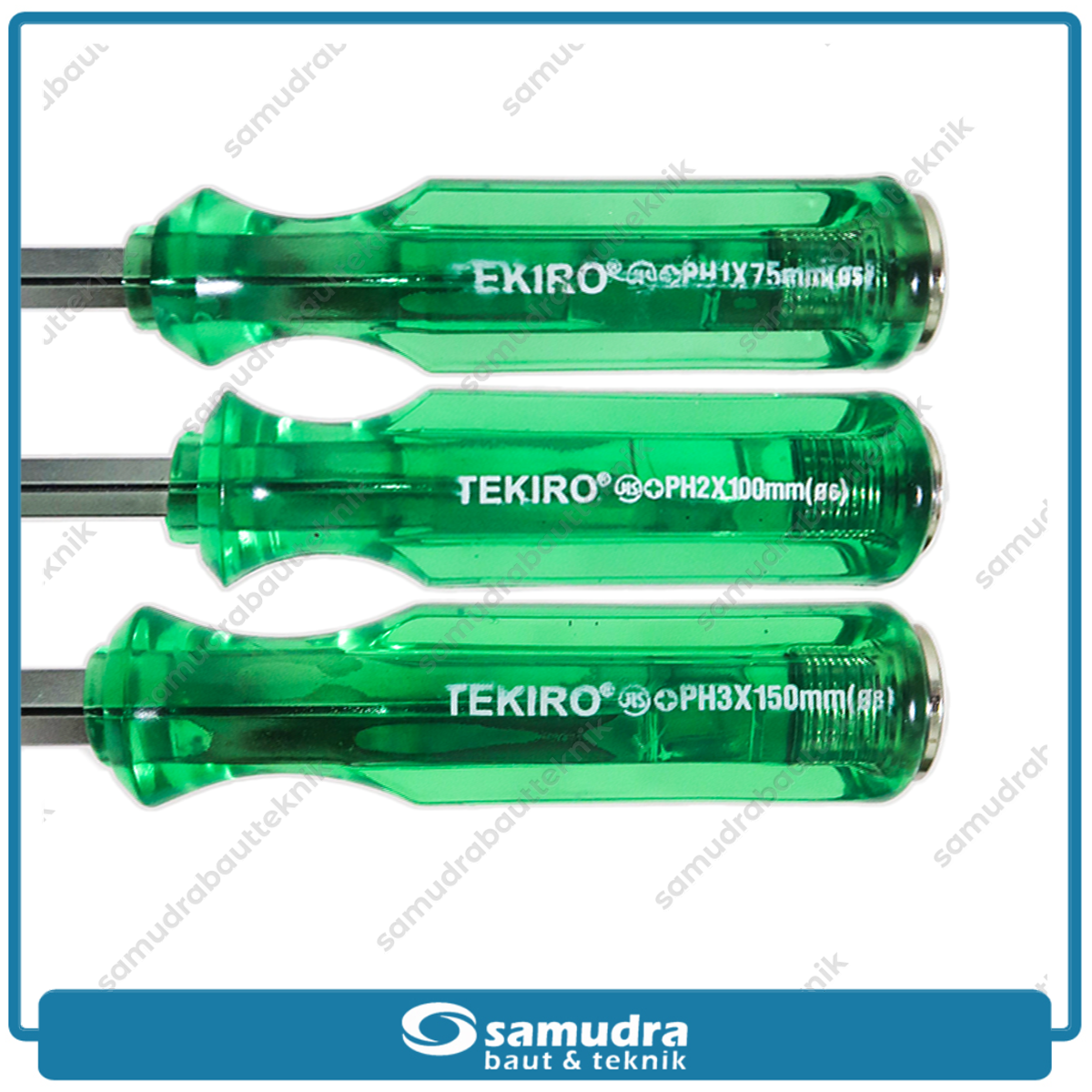 TEKIRO SD-GT0932 Obeng Tembus Hijau Set 7 pcs