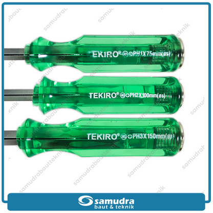 TEKIRO SD-GT0932 Obeng Tembus Hijau Set 7 pcs