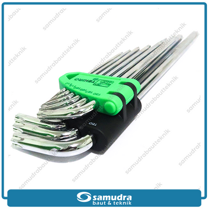 TEKIRO HK-TO1205 Kunci L Set Panjang Bintang 9 pcs T10-T50