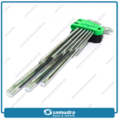 TEKIRO HK-TO1205 Kunci L Set Panjang Bintang 9 pcs T10-T50