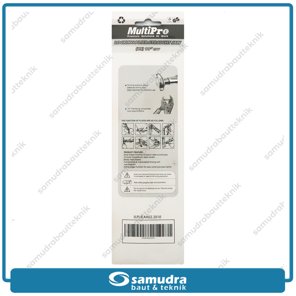 MULTIPRO 0.PLR.AA02.2010 Tang Buaya Lurus 10"