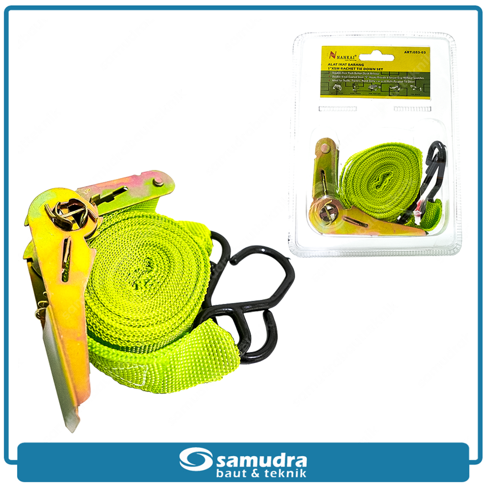 NANKAI 053-03 Ratchet Tie Down 1" x 5 meter / Rachet Tali Pengikat