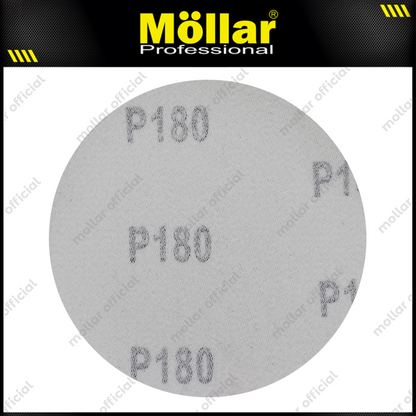 HSS Amplas Bulat No 180 Amplas Velcro Tempel Mata Gerinda 4 Inch - 100 Pcs