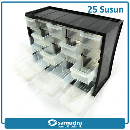 KENMASTER RAK-016 Rak Susun 25 pcs / Rak Drawer 25 Slot