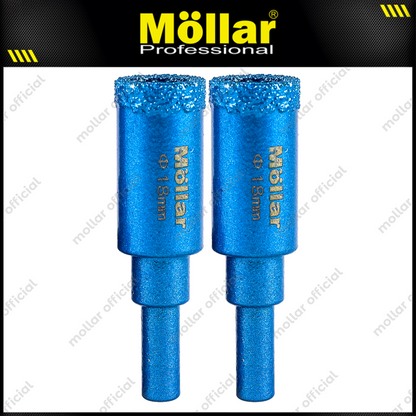 MOLLAR D80990 Mata Bor Granit 18 mm Set 2 pcs / Diamond Core Bit