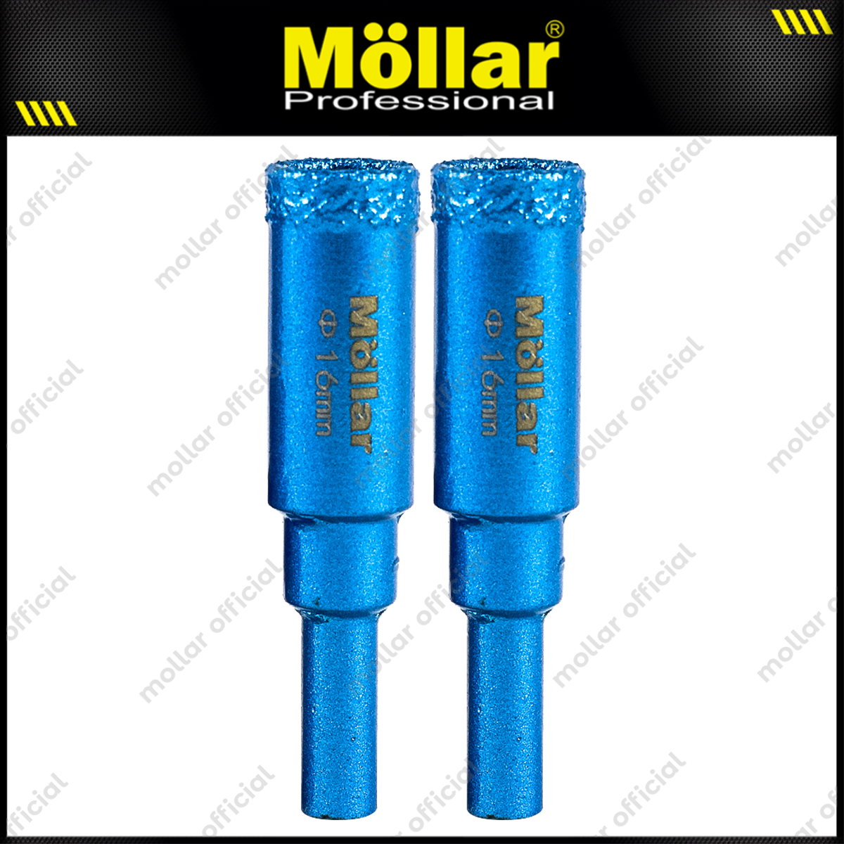 MOLLAR D80990 Mata Bor Granit 16 mm Set 2 pcs / Diamond Core Bit