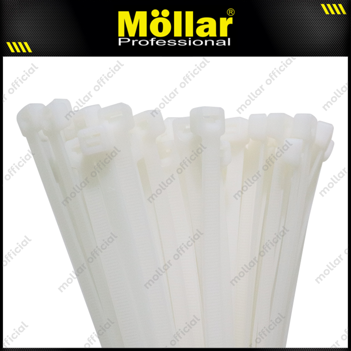 MOLLAR KT-25100 Kabel Ties 2.5x100 mm Putih