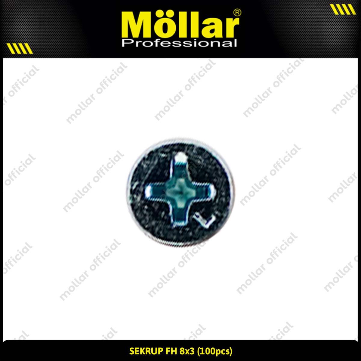 MOLLAR 93-062 Sekrup FH 8 x 3 - 100 pcs