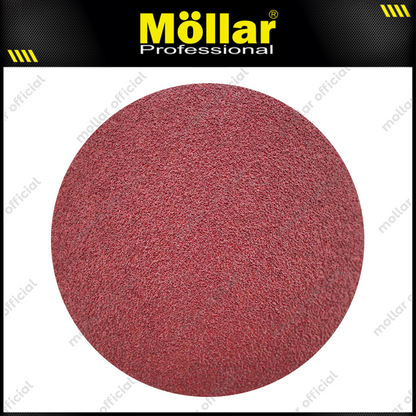 HSS Amplas Bulat No 60 Amplas Velcro Tempel Mata Gerinda 4 Inch - 100 Pcs