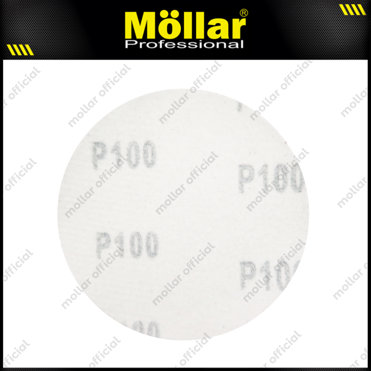 HSS Amplas Bulat No 100 Amplas Velcro Tempel Mata Gerinda 4 Inch - 50 Pcs