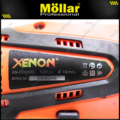 XENON CDD505 Mesin Bor Baterai Aksesoris 12V / Cordless Drill