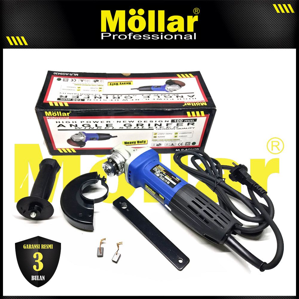MOLLAR AG9430 Mesin Gerinda Tangan 100 mm 620 Watt