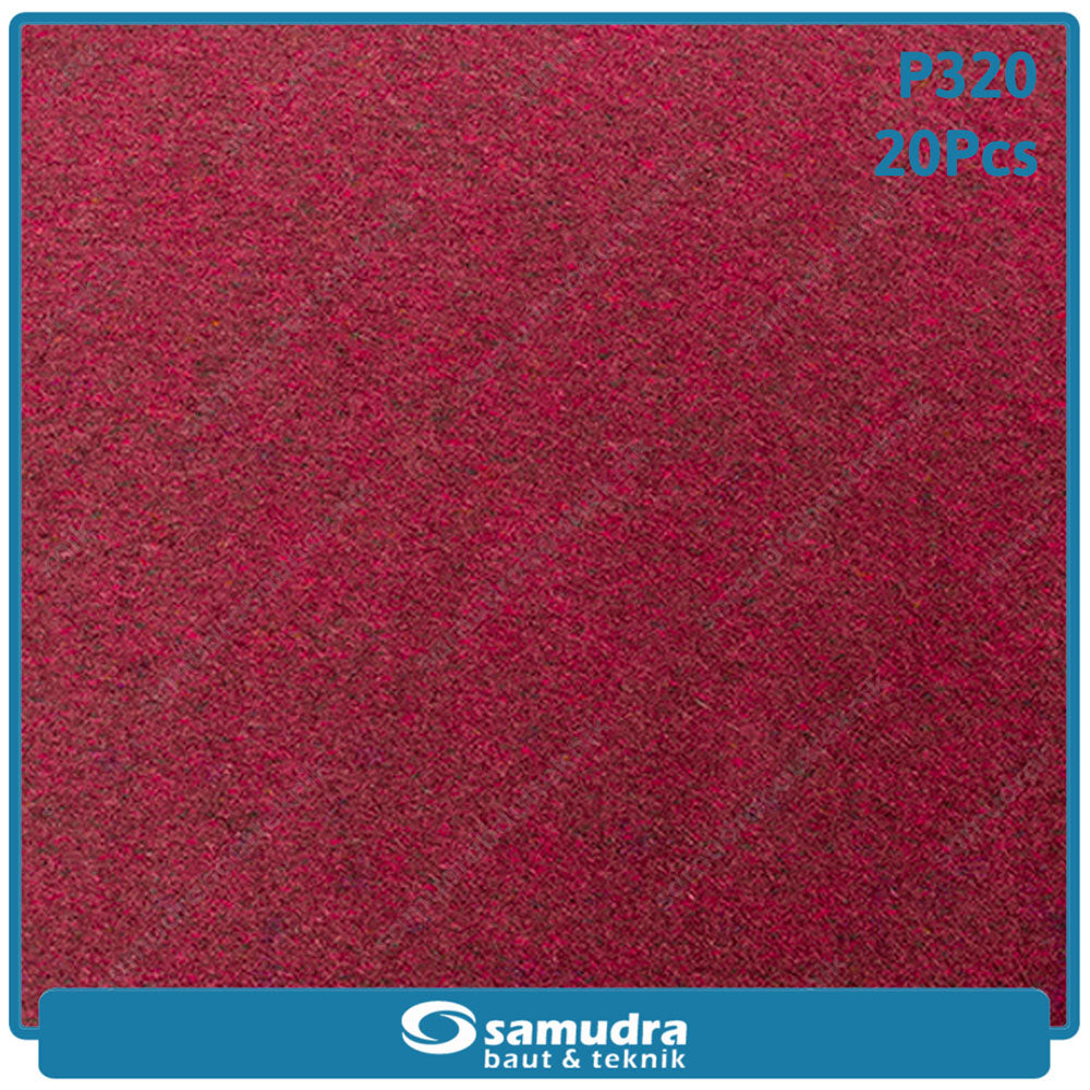 MST 20 Pcs No. 320 Amplas Bulat Velcro Tempel Mata Gerinda Disc 4 Inch