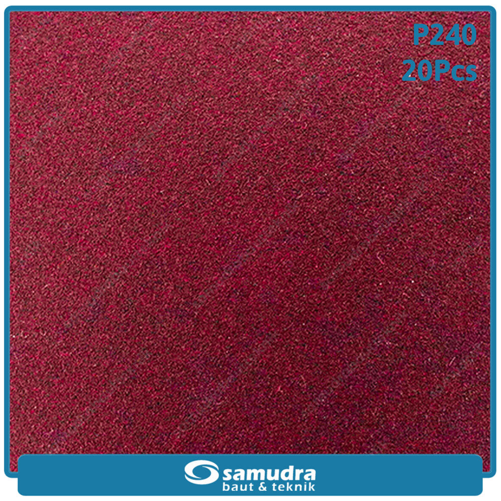 MST 20 Pcs No. 240 Amplas Bulat Velcro Tempel Mata Gerinda Disc 4 Inch