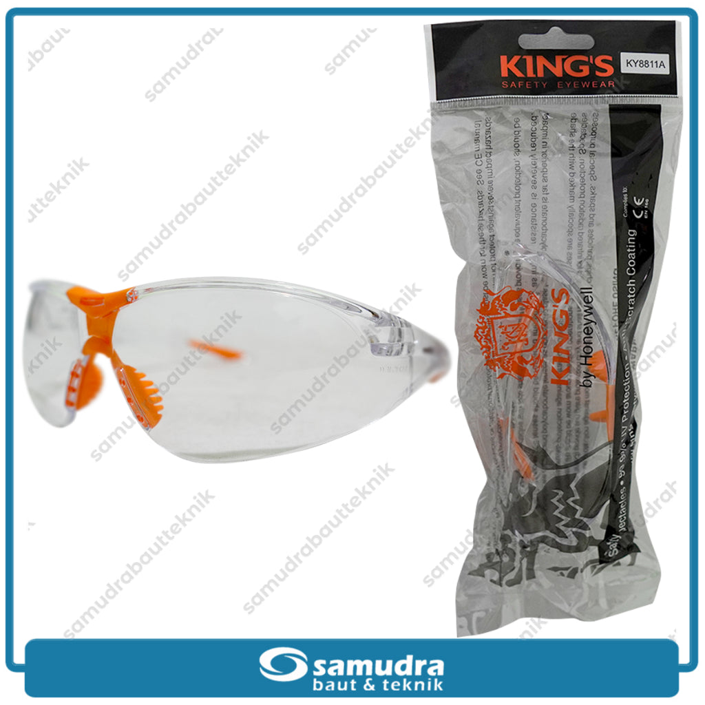 KINGS KY8811 Kacamata Safety Bening