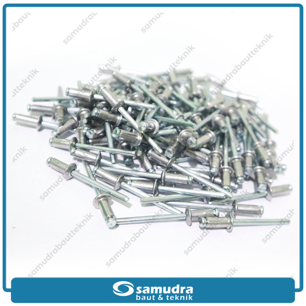 PAKU RIVET Eco 640 100 Pcs 4.8 X 11 Mm Blind Rifet Tembak Aluminium