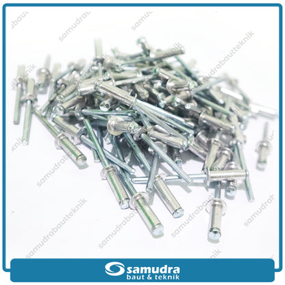 PAKU RIVET ECO 665 100 Pcs 4.8 X 16 Mm Blind Rifet Tembak Aluminium