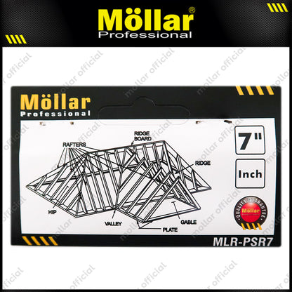 MOLLAR PSR7 Siku Meter Plastik 7" Biru / Triangle Ruler